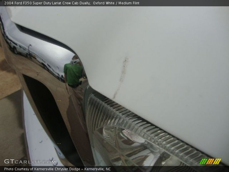 Oxford White / Medium Flint 2004 Ford F350 Super Duty Lariat Crew Cab Dually