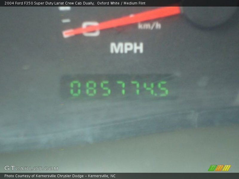 Oxford White / Medium Flint 2004 Ford F350 Super Duty Lariat Crew Cab Dually