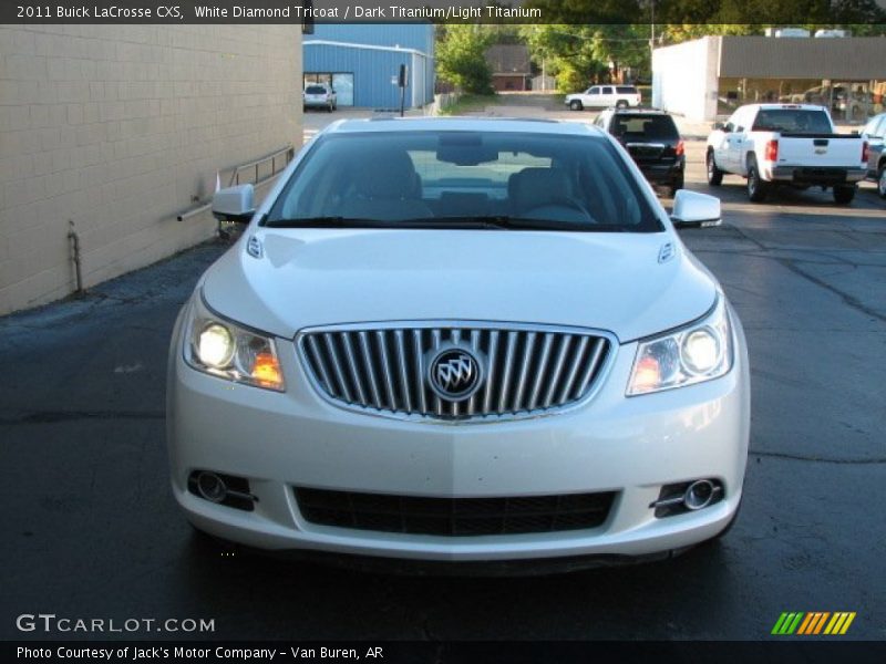 White Diamond Tricoat / Dark Titanium/Light Titanium 2011 Buick LaCrosse CXS