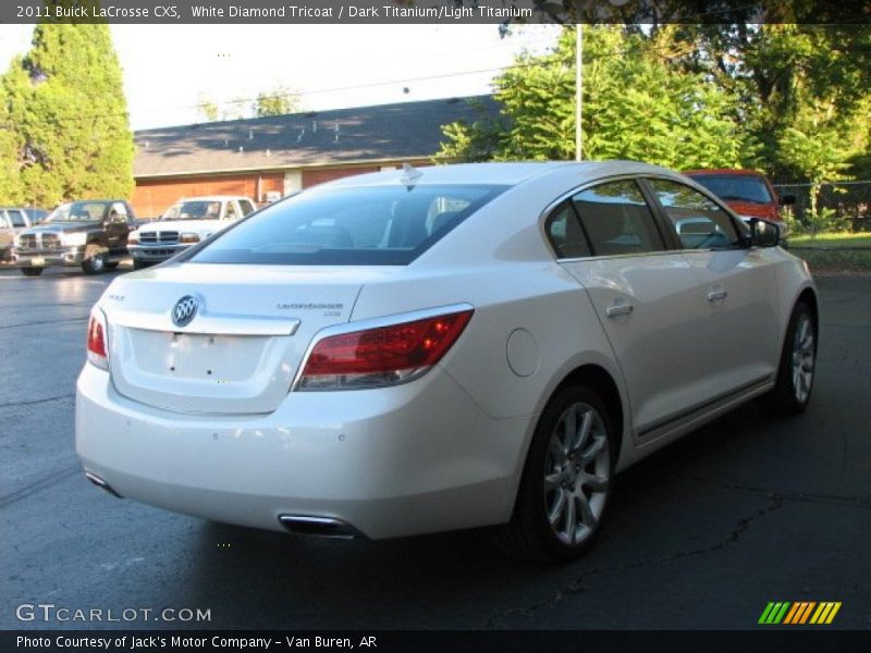 White Diamond Tricoat / Dark Titanium/Light Titanium 2011 Buick LaCrosse CXS