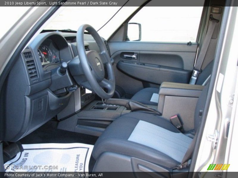 Light Sandstone Pearl / Dark Slate Gray 2010 Jeep Liberty Sport