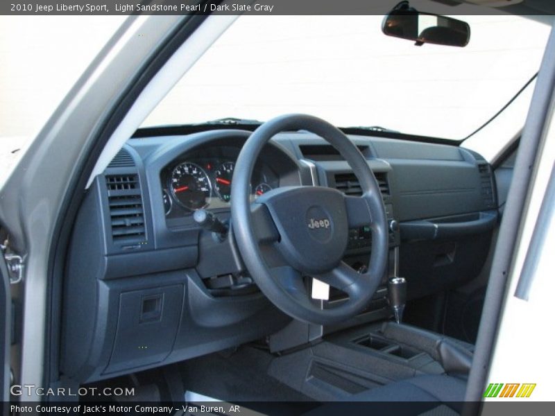 Light Sandstone Pearl / Dark Slate Gray 2010 Jeep Liberty Sport