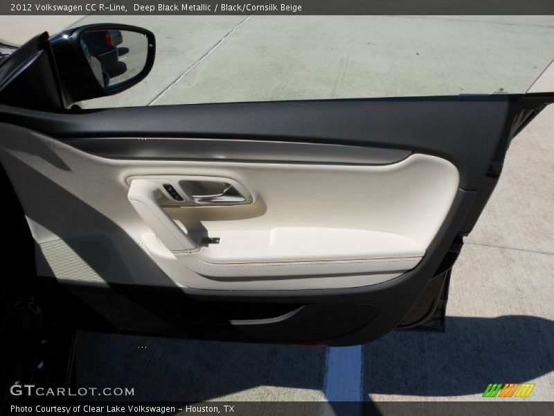 Deep Black Metallic / Black/Cornsilk Beige 2012 Volkswagen CC R-Line