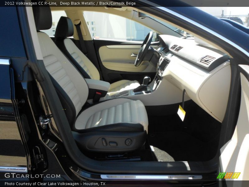 Deep Black Metallic / Black/Cornsilk Beige 2012 Volkswagen CC R-Line