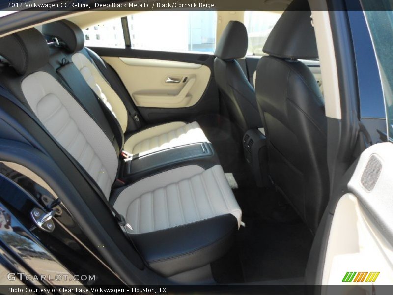 Deep Black Metallic / Black/Cornsilk Beige 2012 Volkswagen CC R-Line