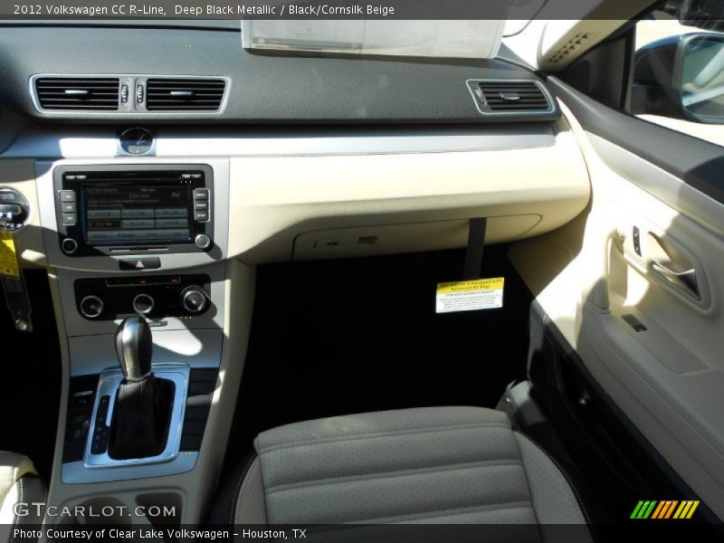 Deep Black Metallic / Black/Cornsilk Beige 2012 Volkswagen CC R-Line
