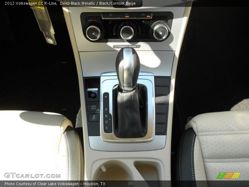 Deep Black Metallic / Black/Cornsilk Beige 2012 Volkswagen CC R-Line