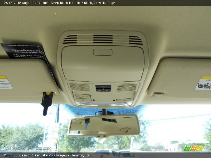 Deep Black Metallic / Black/Cornsilk Beige 2012 Volkswagen CC R-Line