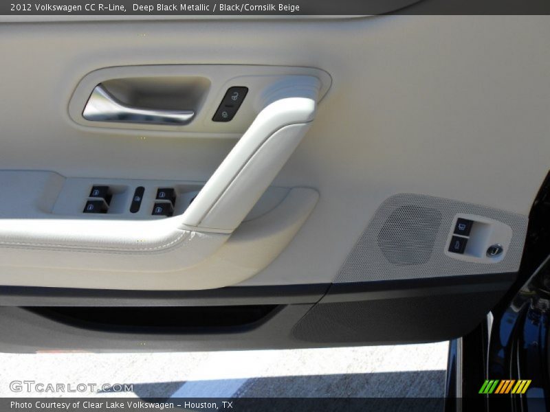 Deep Black Metallic / Black/Cornsilk Beige 2012 Volkswagen CC R-Line