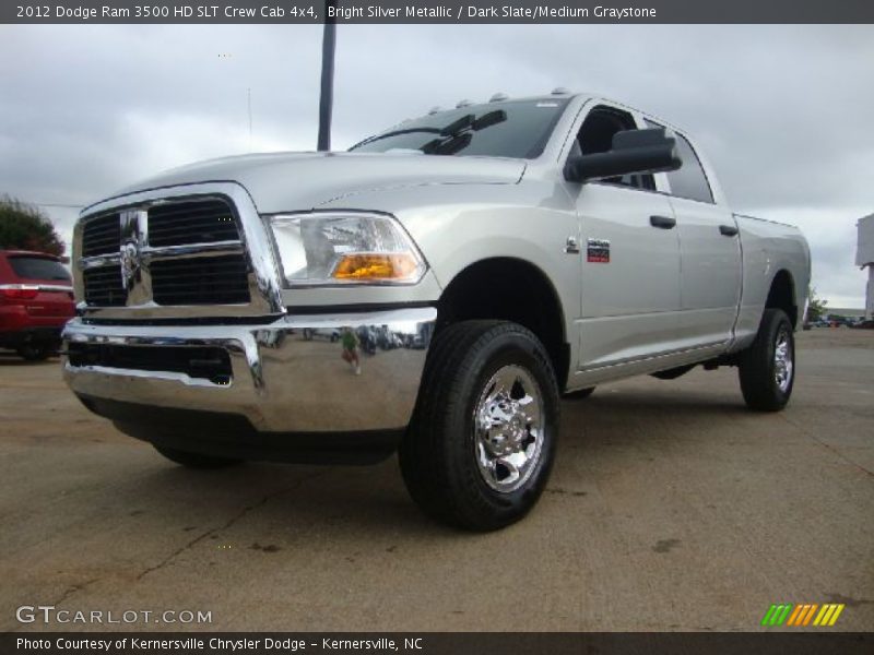Bright Silver Metallic / Dark Slate/Medium Graystone 2012 Dodge Ram 3500 HD SLT Crew Cab 4x4