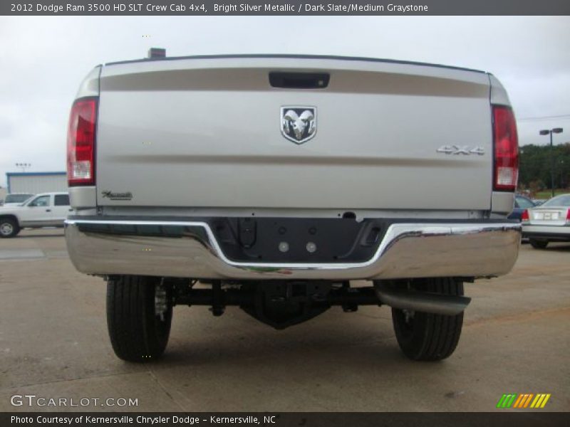 Bright Silver Metallic / Dark Slate/Medium Graystone 2012 Dodge Ram 3500 HD SLT Crew Cab 4x4