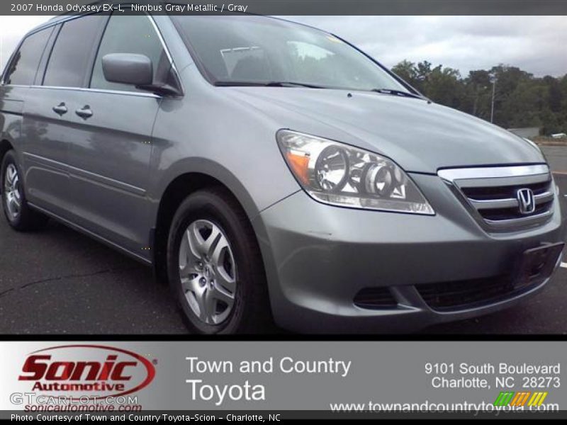 Nimbus Gray Metallic / Gray 2007 Honda Odyssey EX-L