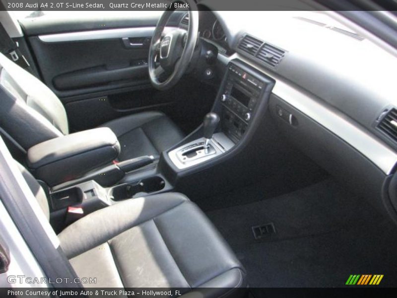 Quartz Grey Metallic / Black 2008 Audi A4 2.0T S-Line Sedan