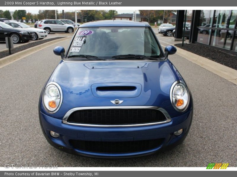 Lightning Blue Metallic / Black Leather 2009 Mini Cooper S Hardtop