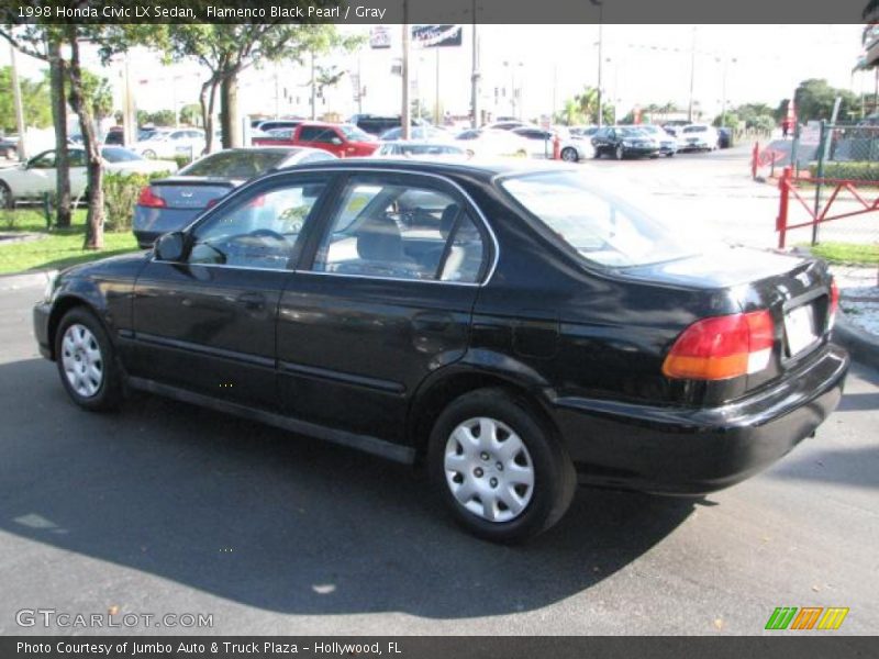 Flamenco Black Pearl / Gray 1998 Honda Civic LX Sedan