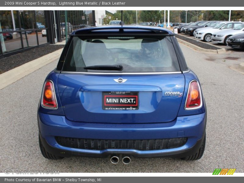 Lightning Blue Metallic / Black Leather 2009 Mini Cooper S Hardtop