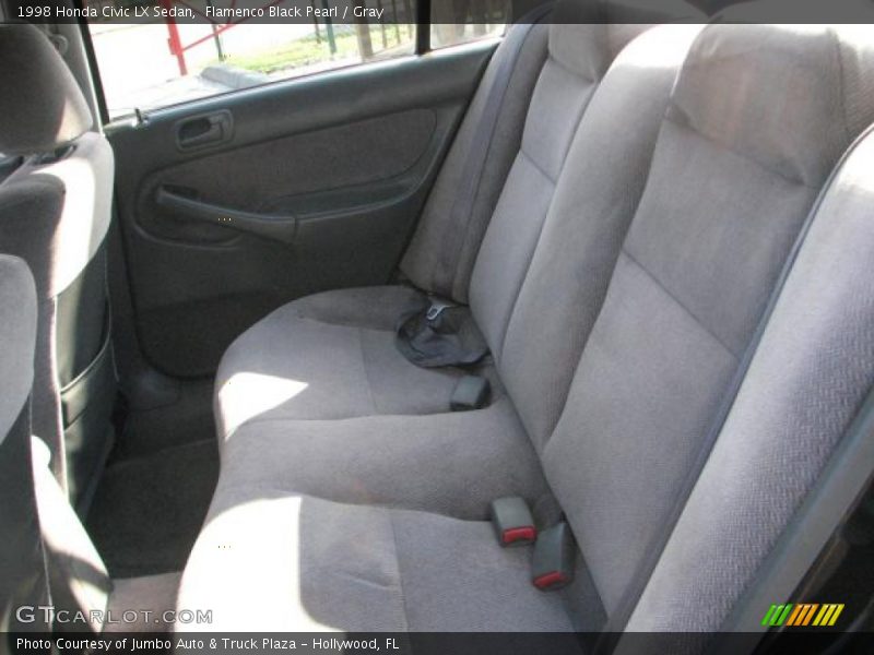 Flamenco Black Pearl / Gray 1998 Honda Civic LX Sedan
