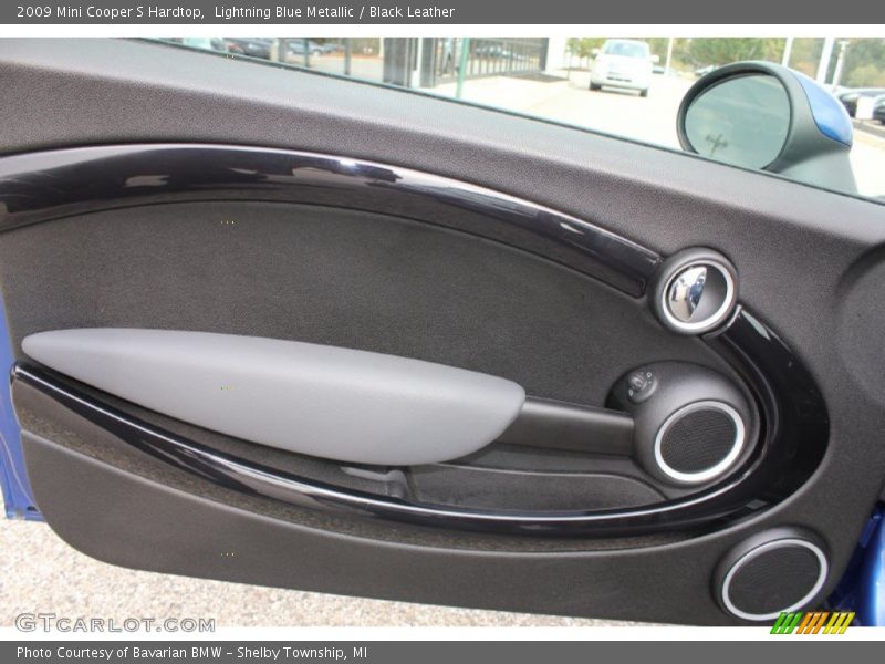 Lightning Blue Metallic / Black Leather 2009 Mini Cooper S Hardtop