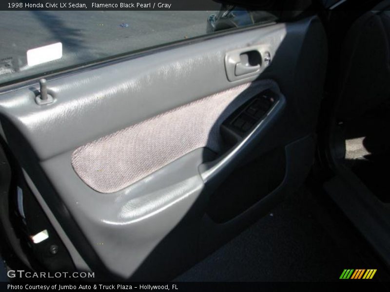 Flamenco Black Pearl / Gray 1998 Honda Civic LX Sedan