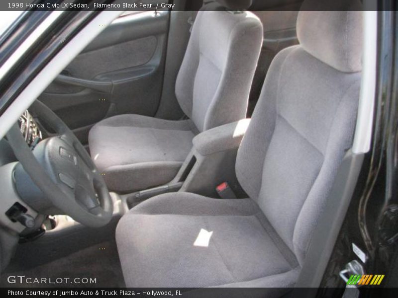 Flamenco Black Pearl / Gray 1998 Honda Civic LX Sedan