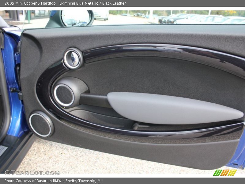 Lightning Blue Metallic / Black Leather 2009 Mini Cooper S Hardtop