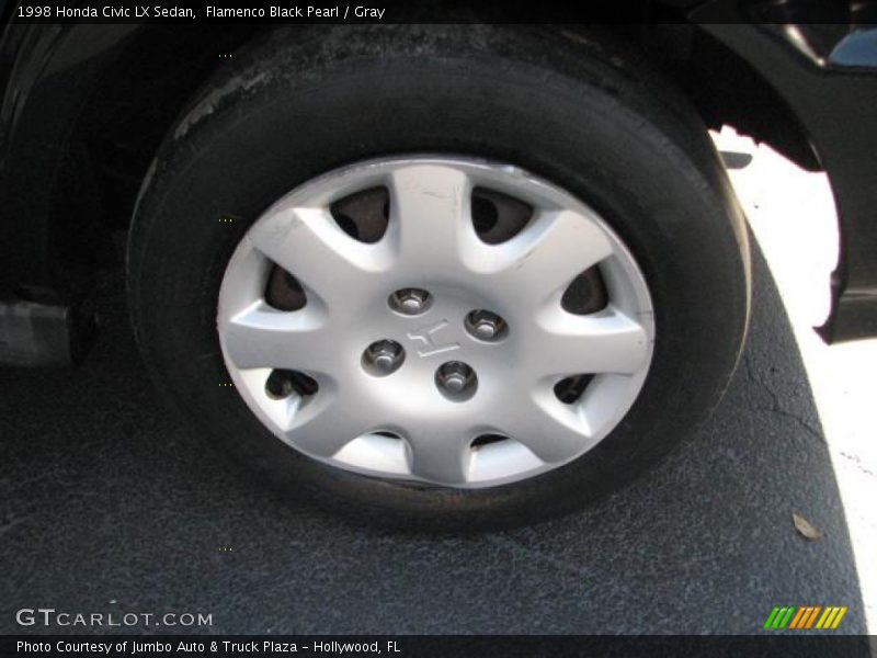 Flamenco Black Pearl / Gray 1998 Honda Civic LX Sedan