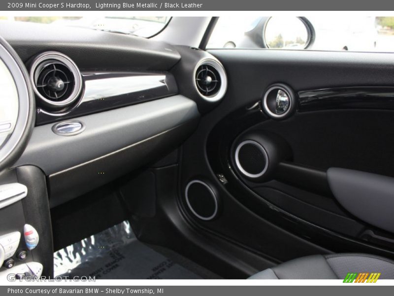 Lightning Blue Metallic / Black Leather 2009 Mini Cooper S Hardtop