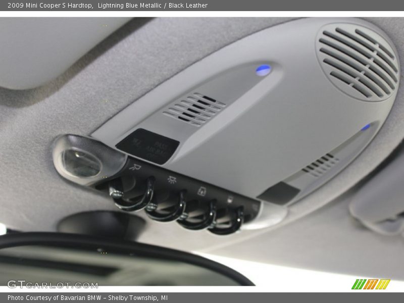 Lightning Blue Metallic / Black Leather 2009 Mini Cooper S Hardtop