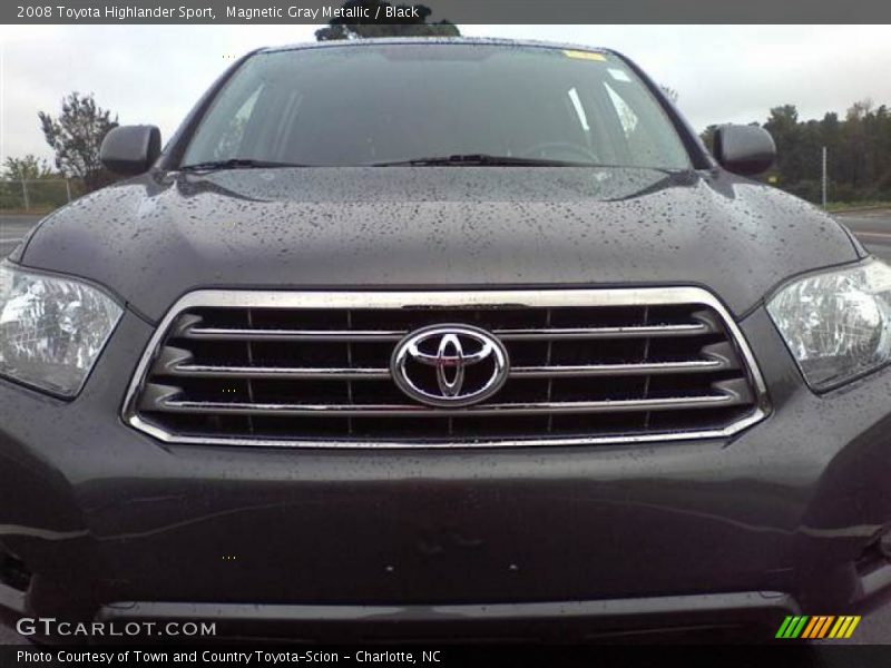 Magnetic Gray Metallic / Black 2008 Toyota Highlander Sport