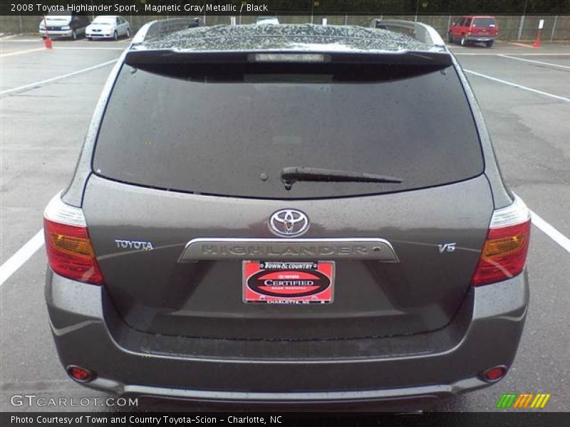 Magnetic Gray Metallic / Black 2008 Toyota Highlander Sport