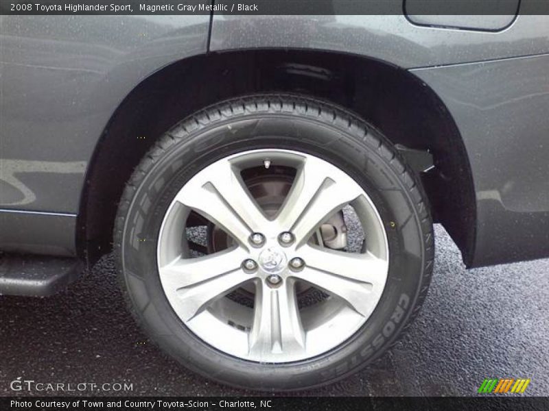 Magnetic Gray Metallic / Black 2008 Toyota Highlander Sport