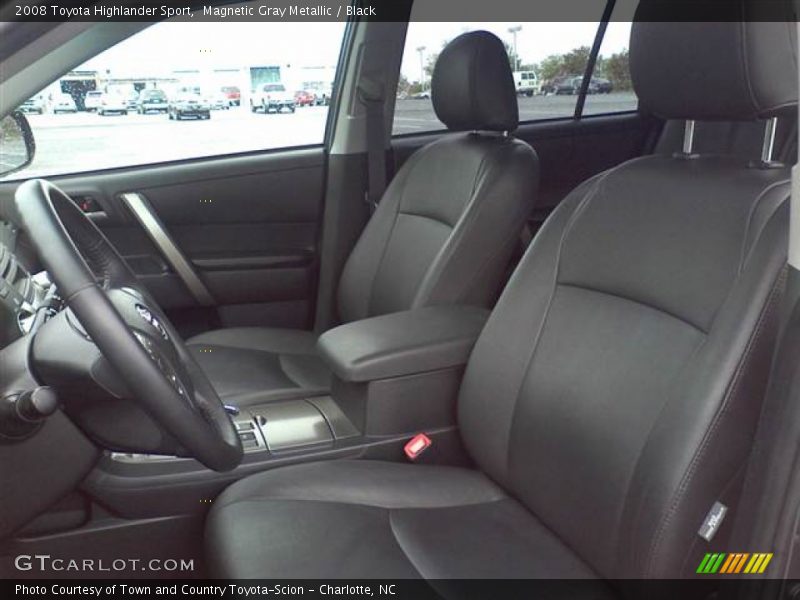 Magnetic Gray Metallic / Black 2008 Toyota Highlander Sport