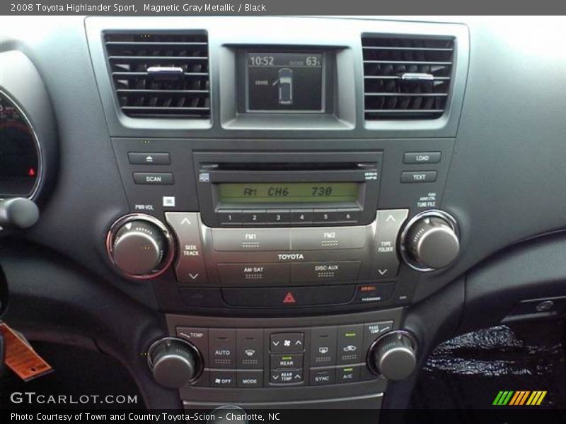 Magnetic Gray Metallic / Black 2008 Toyota Highlander Sport