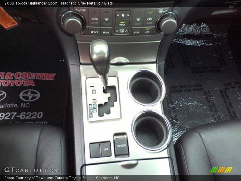 Magnetic Gray Metallic / Black 2008 Toyota Highlander Sport