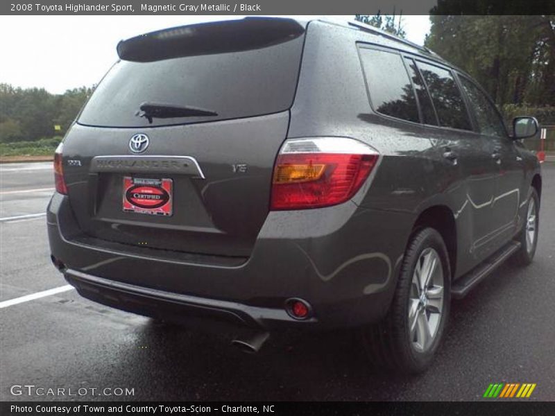 Magnetic Gray Metallic / Black 2008 Toyota Highlander Sport