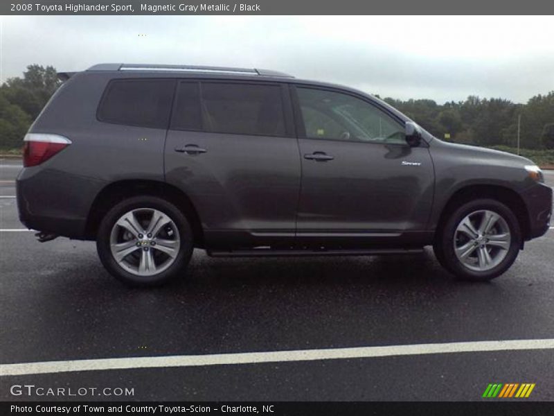 Magnetic Gray Metallic / Black 2008 Toyota Highlander Sport