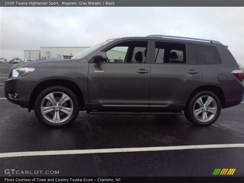 Magnetic Gray Metallic / Black 2008 Toyota Highlander Sport