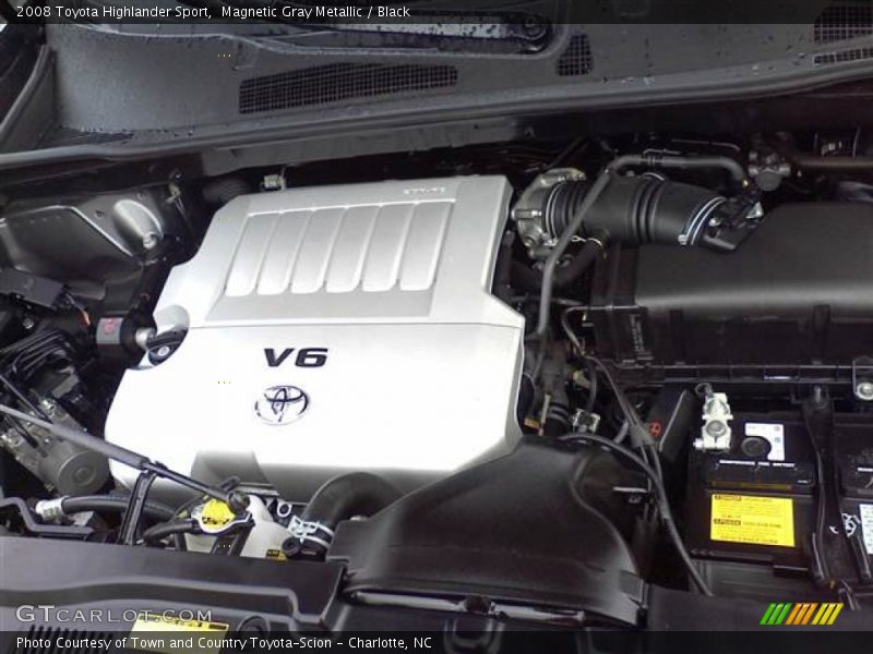 Magnetic Gray Metallic / Black 2008 Toyota Highlander Sport
