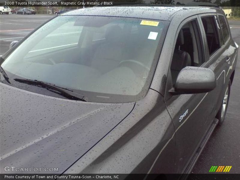 Magnetic Gray Metallic / Black 2008 Toyota Highlander Sport