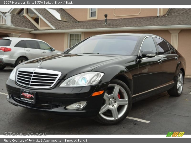 Black / Black 2007 Mercedes-Benz S 550 Sedan
