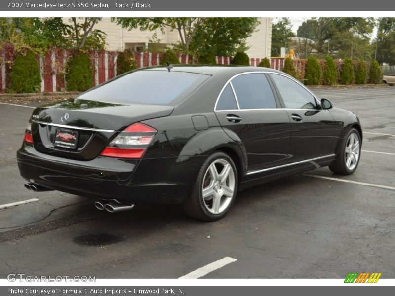 Black / Black 2007 Mercedes-Benz S 550 Sedan