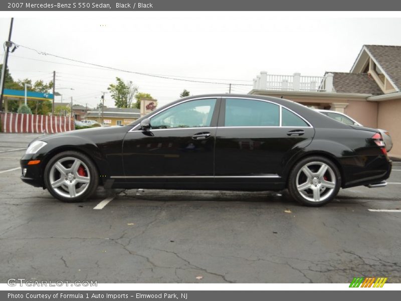 Black / Black 2007 Mercedes-Benz S 550 Sedan