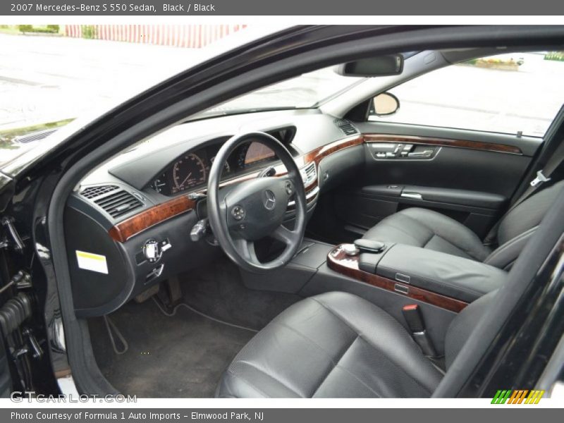 Black / Black 2007 Mercedes-Benz S 550 Sedan