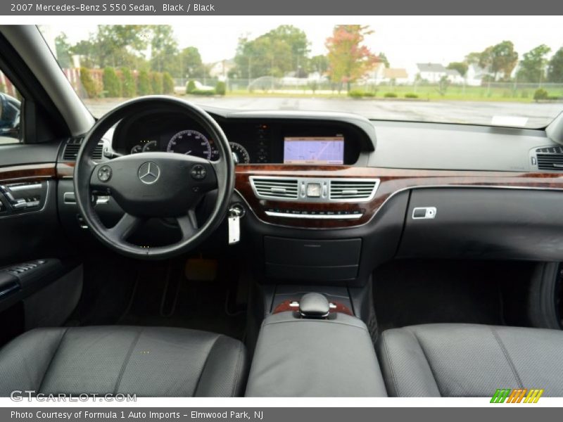 Black / Black 2007 Mercedes-Benz S 550 Sedan