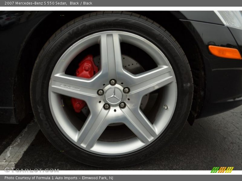 Black / Black 2007 Mercedes-Benz S 550 Sedan