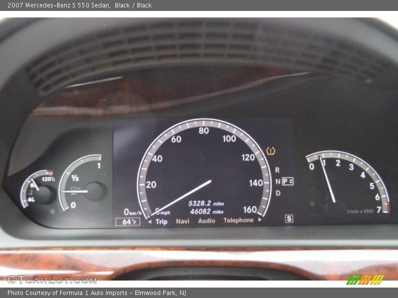Black / Black 2007 Mercedes-Benz S 550 Sedan