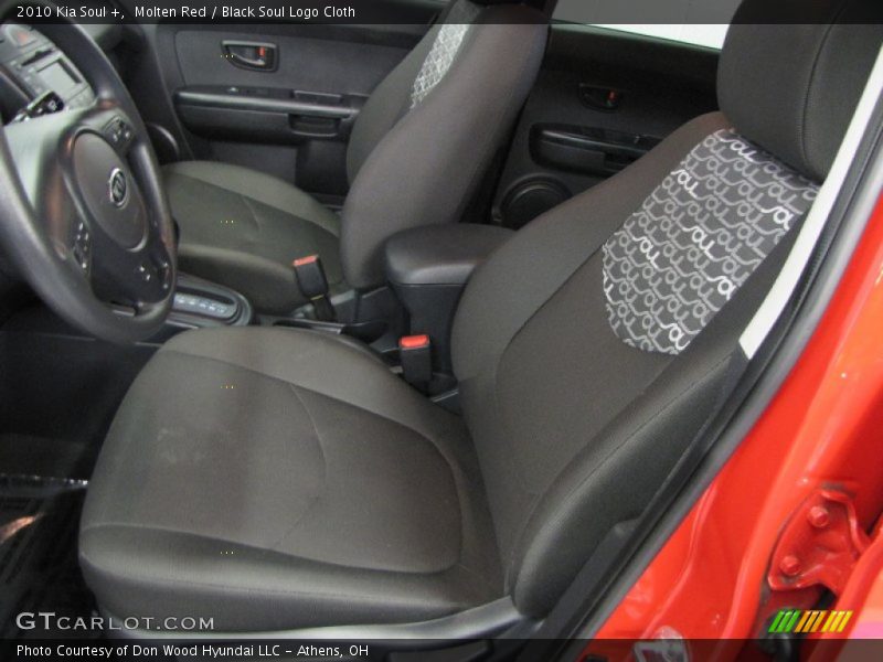 Molten Red / Black Soul Logo Cloth 2010 Kia Soul +