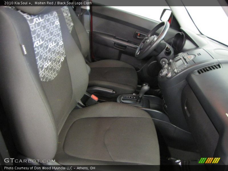 Molten Red / Black Soul Logo Cloth 2010 Kia Soul +