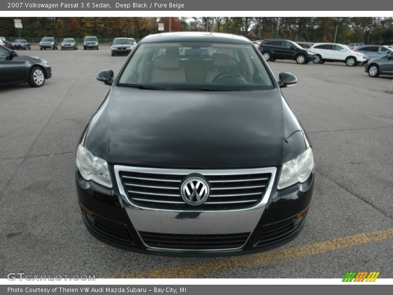 Deep Black / Pure Beige 2007 Volkswagen Passat 3.6 Sedan