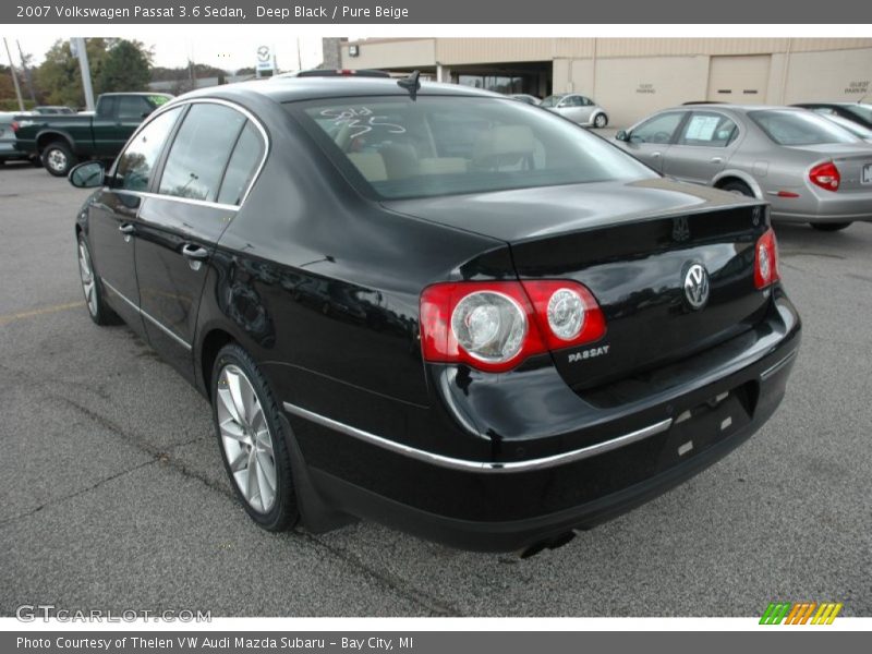 Deep Black / Pure Beige 2007 Volkswagen Passat 3.6 Sedan